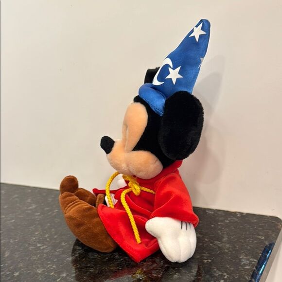 Disney Parks Sorcerer Mickey Mouse 13” Plush Stuffed Animal Fantasia Wizard Hat - Picture 3 of 9